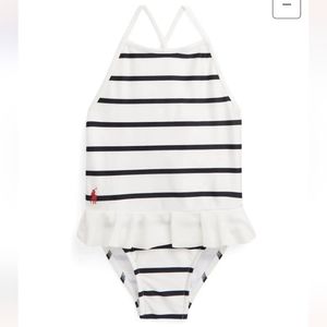 Polo Ralph Lauren One Piece Striped Swimsuit